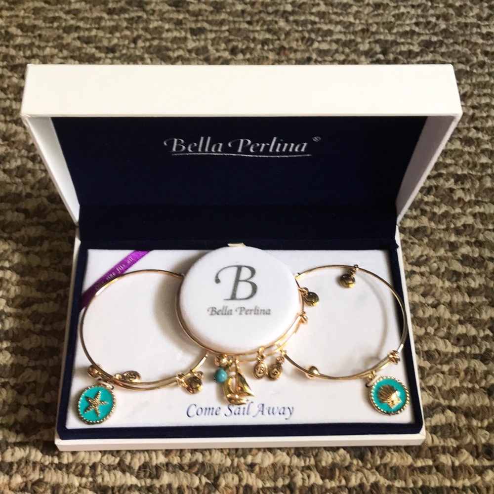 Bella Perlina come sail away bracelet set New gold